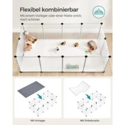 SONGMICS 2er Set XL Freigehege Mit Bodenplatten Weiß 14 SONGMICS 2er Set XL Freigehege Mit Bodenplatten Weiß -EHEIM || DENNERLE || VERSELE-LAGA Verkäufe 3423f3d74af678540e707f238d8e7db240b7c957 1651632 de DE 3990a584894f56e4e49faf976a0bbb535c710ecc9iPSRL