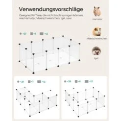 SONGMICS Freigehege Mit Bodenplatten Weiß 1,25 M, 63 Cm, 42 Cm 12 SONGMICS Freigehege Mit Bodenplatten Weiß 1,25 M, 63 Cm, 42 Cm -EHEIM || DENNERLE || VERSELE-LAGA Verkäufe 8228847c7870c59db9b155223a88438372445133 1651633 de DE 89b9200d905c5800e5f67f92a3ef10b463c4afc10QtuQj