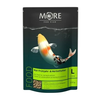 MORE FOR FISH Koi Frühjahr-/Herbstfutter 6mm 500 G 3 MORE FOR FISH Koi Frühjahr-/Herbstfutter 6mm 500 G