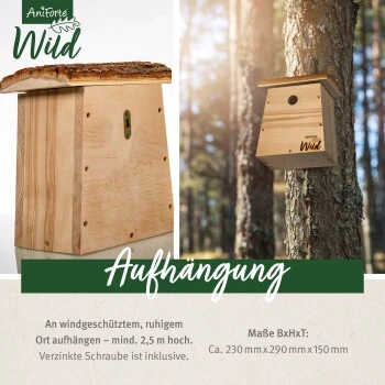 Aniforte Wild Nistkasten Für Kohlmeisen 6 Aniforte Wild Nistkasten Für Kohlmeisen – Bild 4