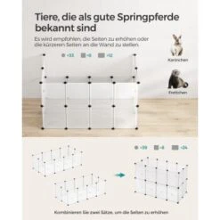 SONGMICS 2er Set XL Freigehege Mit Bodenplatten Weiß 13 SONGMICS 2er Set XL Freigehege Mit Bodenplatten Weiß -EHEIM || DENNERLE || VERSELE-LAGA Verkäufe e5283c4a2c385755273499c5d81bddcc5108c8ee 1651632 de DE dee83ffe328aee7138f3b1262cd70c143d3834cag86zCn