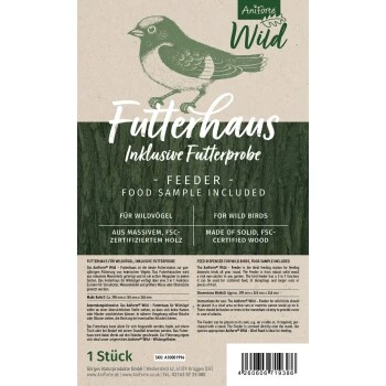 Aniforte Wild Futterhaus Für Wildvögel + 200g Futter 7 Aniforte Wild Futterhaus Für Wildvögel + 200g Futter – Bild 5